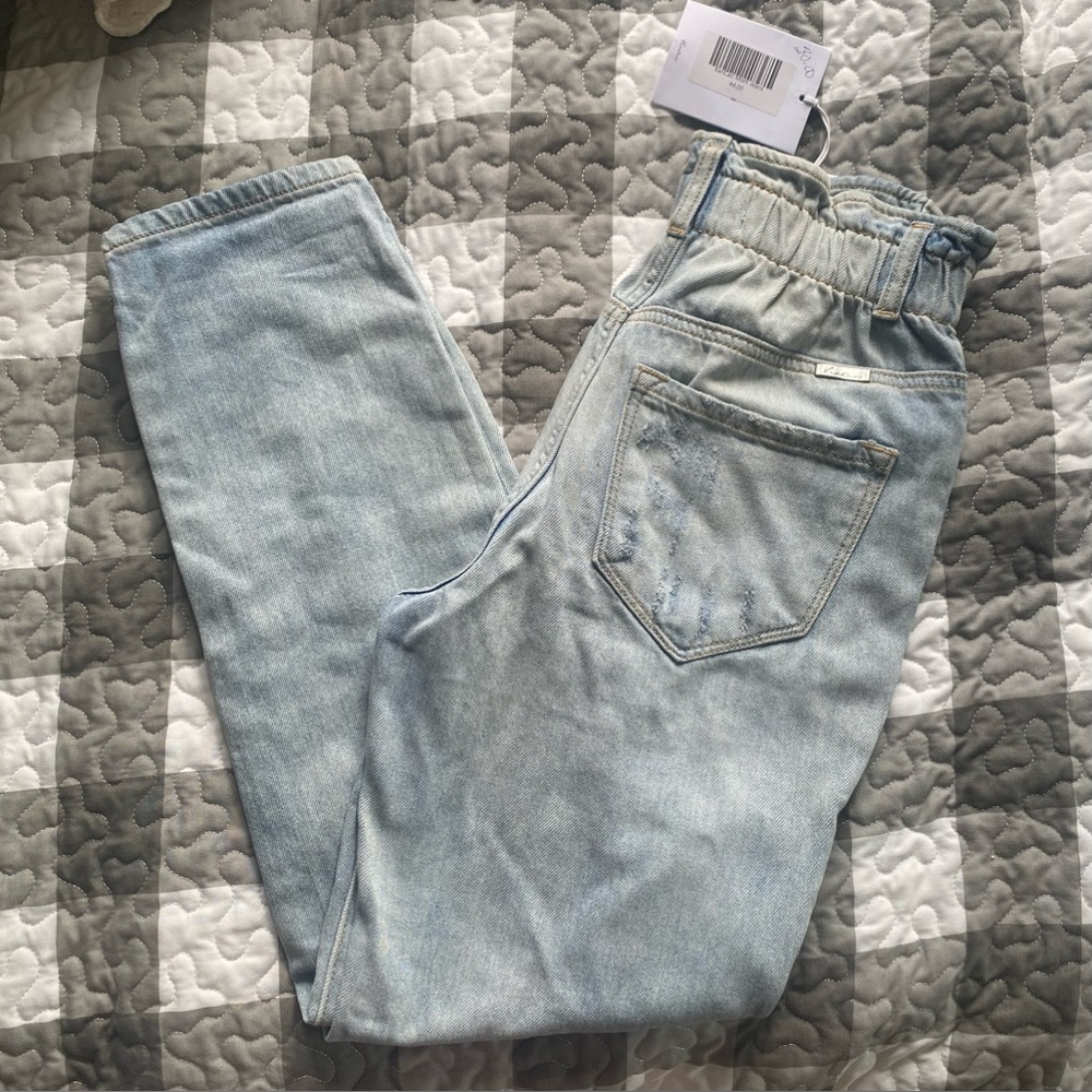 KanCan Distressed Mom Jeans New